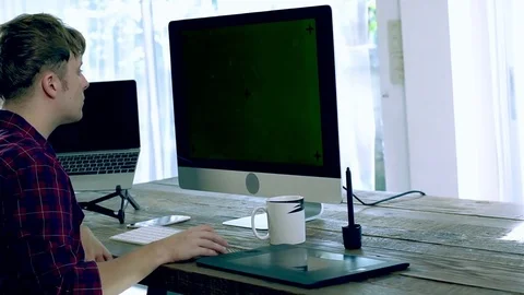 Freelancer Working at Home Stock Footage 82741521