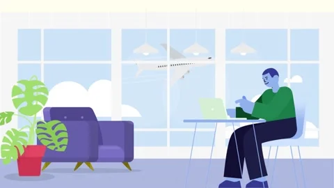 Freelancer working from home guy Stock Footage 228941480