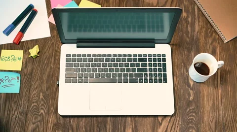 Freelancer working on the laptop Stock Footage 67897744