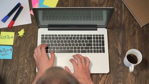 Freelancer working on the laptop Stock Footage 70027013