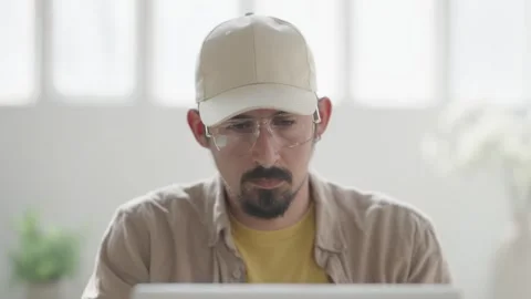 Freelancer working remotely from home. Millennial working on computer desk Stock-Footage 275252204