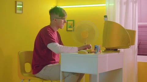 Freelancer Working Routine at Home Stock Footage 165388473