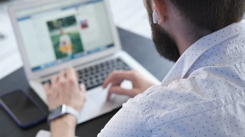 Freelancer workspace. Network communications Video stock 116329371