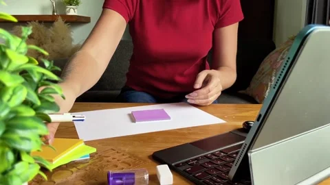 Freelancing and a productive workday Stock Footage 336439242
