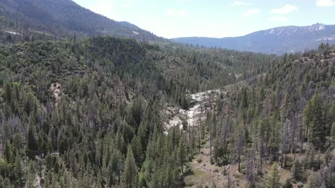 Freeman Creek Angled Flyover Stock Footage 131683772