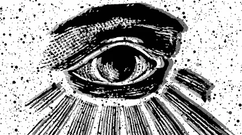 Freemasonry psychedelic eye Stock-Footage 40963100