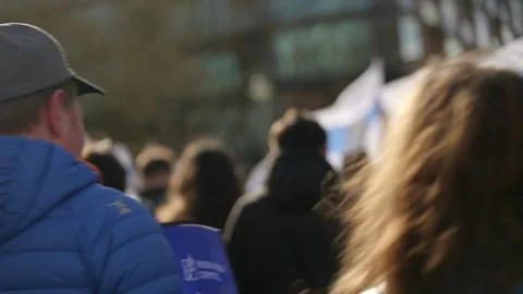 #FreeNavalny Demo Berlin | March 17, 2024 | 4K Stock Footage 310877803