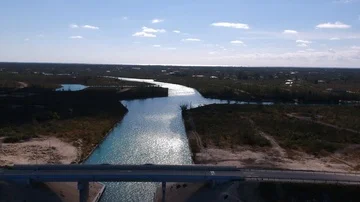 Freeport Main Bridge That Connect To The East End Of Grand Bahama Island Stock Footage 85734518