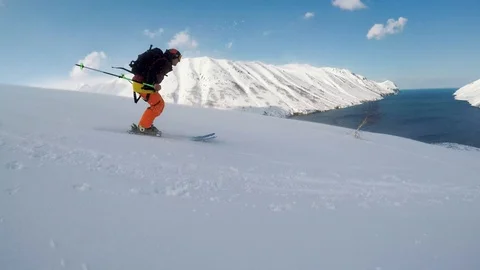 Freeride at Kamchatka Stock Footage 101823485