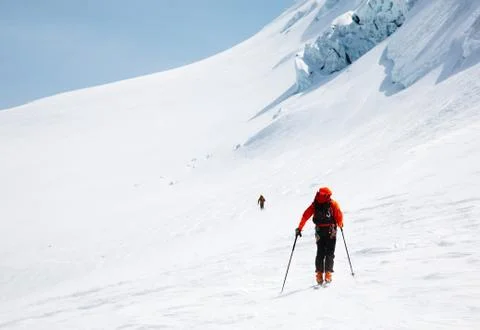 Freeride skier Stock Photos