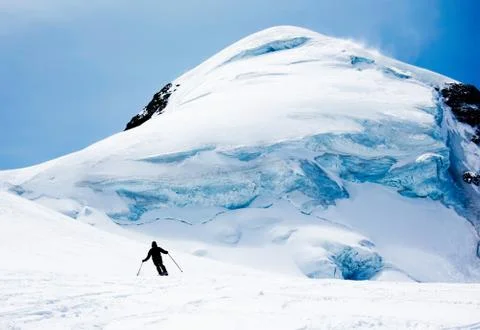 Freeride skier Stock Photos