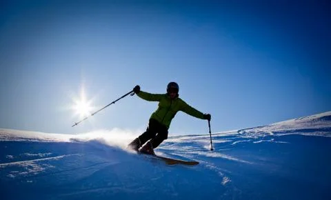 Freeride skier Stock Photos