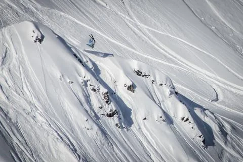 Freeride skier Stock Photos