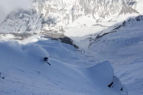 Freeride skier Stock Photos