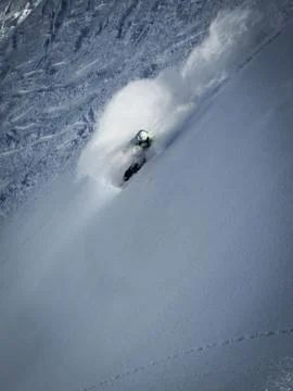 Freeride snowboarder Stock Photos