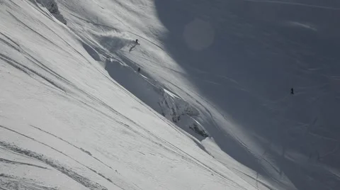 Freerider do downhill Stock Footage 46150687