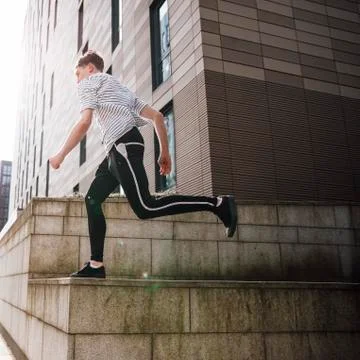 Freerunner in the City Stock Photos