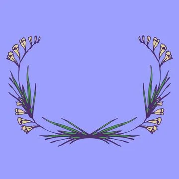 Freesia floral background Stock Illustration