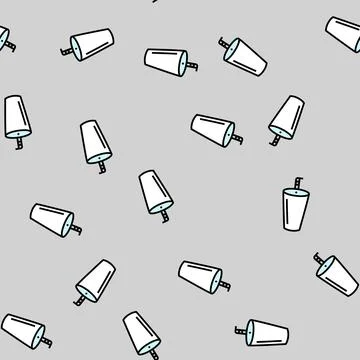 Freestanding sink vector seamless pattern Stock-Illustration
