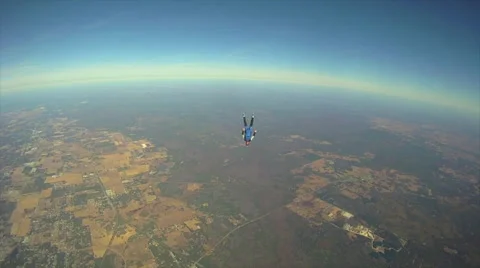 Freestyle in free fall Stock Footage 50634997