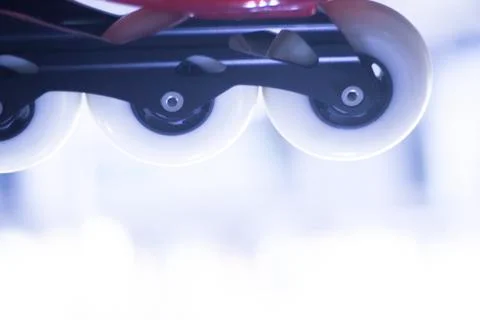 Freestyle inline skates in store Stock Photos