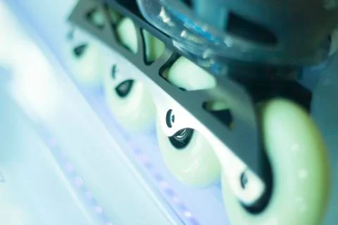 Freestyle inline skates in store Stock Photos