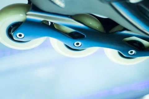 Freestyle inline skates in store Stock Photos