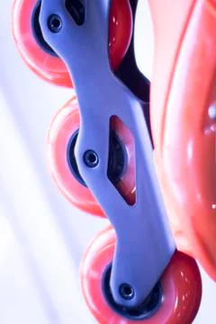 Freestyle inline skates in store Stock Photos