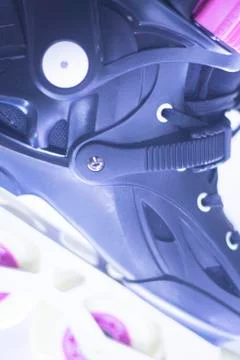 Freestyle inline skates in store Stock Photos