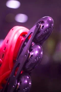 Freestyle inline skates in store Stock Photos