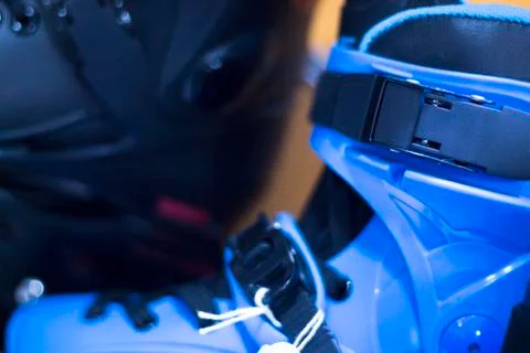 Freestyle inline skates in store Stock Photos