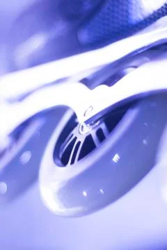 Freestyle inline skates in store Stock Photos