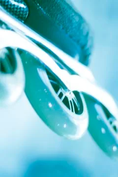 Freestyle inline skates in store Stock Photos