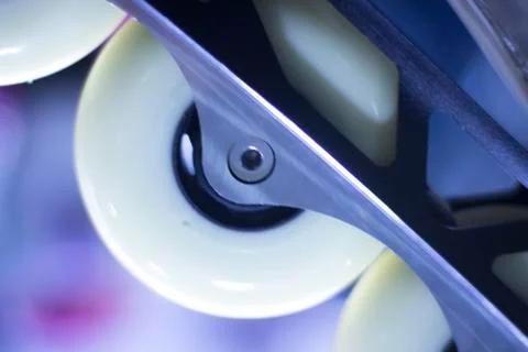 Freestyle inline skates in store Foto stock