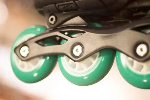 Freestyle inline skates in store Stock Photos