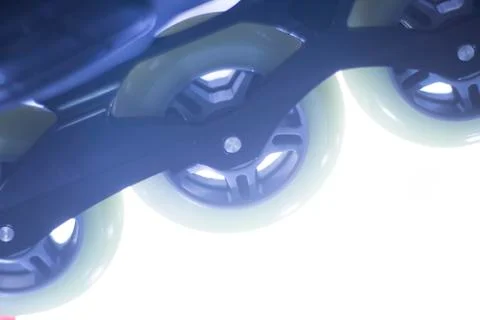 Freestyle inline skates wheels Stock Photos