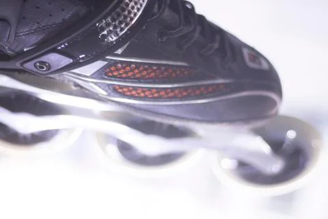 Freestyle inline skates wheels Stock Photos