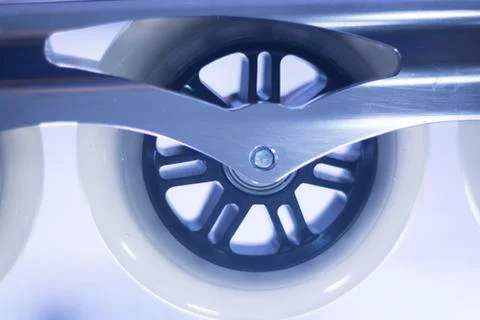 Freestyle inline skates wheels Stock Photos