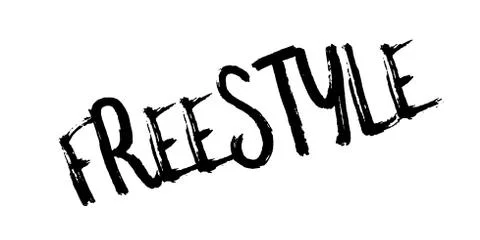 Freestyle rubber stamp Stock Illustration