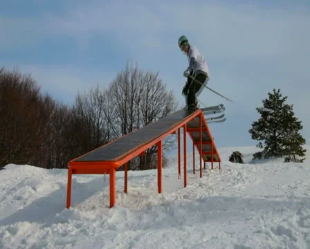 Freestyle Skiing Stock Footage