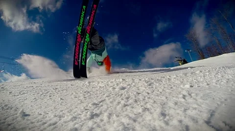 Freestyle Skiing 스톡 동영상 41376356