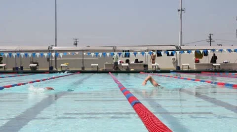 Freestyle Swimmers Stock Footage 12673072