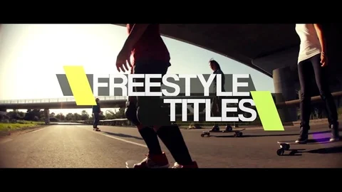 Freestyle Titles 스톡 After Effects