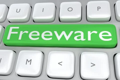 Freeware - software concept Stock Illustration