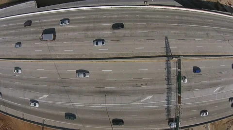 Freeway from Above Stock Footage 43350540