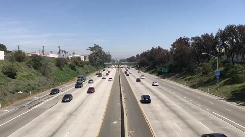Freeway Activity Flowing, Daytime Stock Footage 249413158