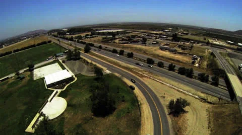 Freeway Aerial 2 Stock-Footage 24652973