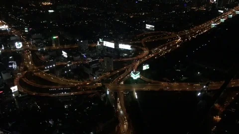 Freeway busy city rush hour heavy traffic jam highway, cars racing by with Stock Footage 83215754
