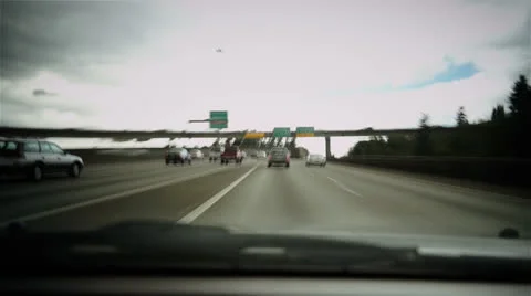 Freeway drive Stock Footage 24252810