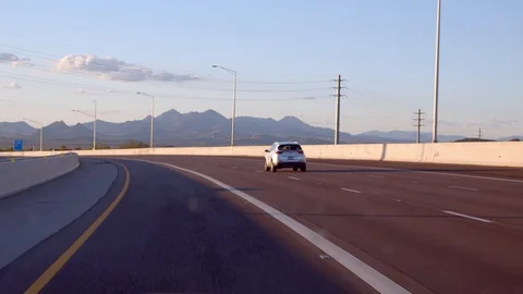 Freeway Driving Stock Footage 129482918